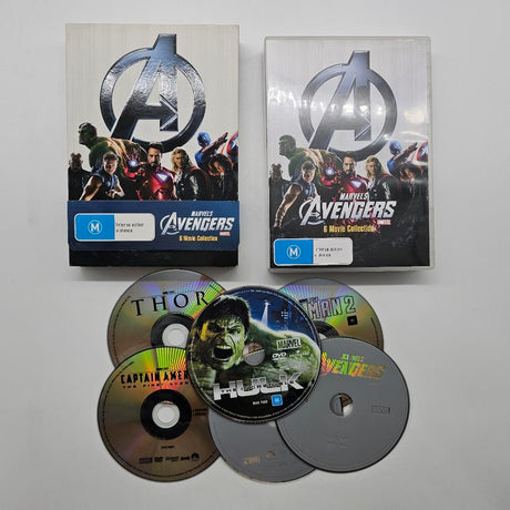 The Avengers 6 Movie Collection Captain America / Hulk / Iron Man / Iron Man 2