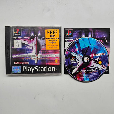 Ace Combat 3 Electrosphere PS1 Playstation 1 Game PAL
