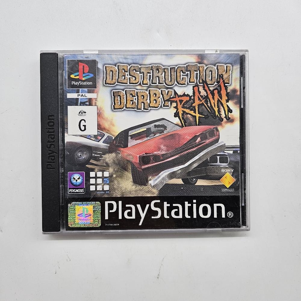 Destruction Derby Raw PS1 Playstation 1 Game PAL