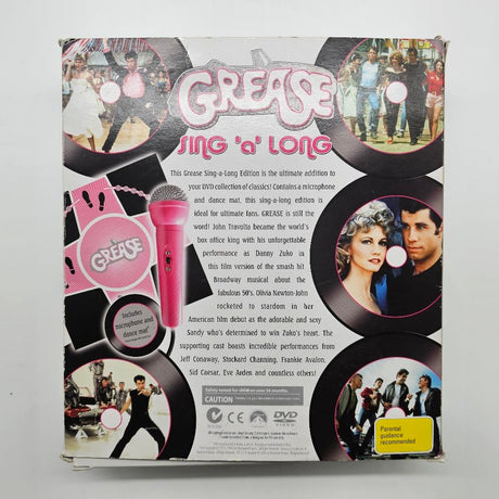 Grease Karaoke Sing A Long DVD Box Wirh Microphone & Dance Mat