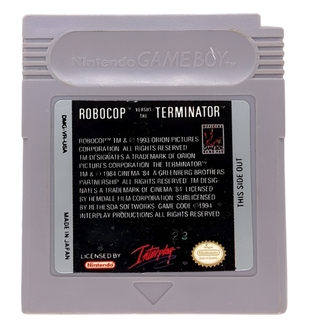 RoboCop versus The Terminator Game Boy Game PAL