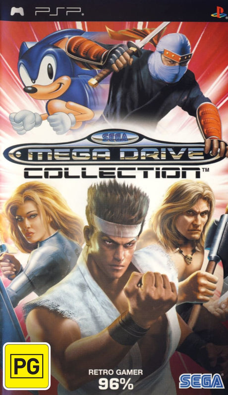 Sega Mega Drive Collection Playstation Portable PSP Game PAL