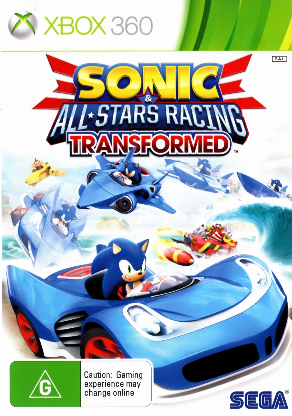 Sonic & All-Stars Racing Transformed Xbox 360 Game PAL