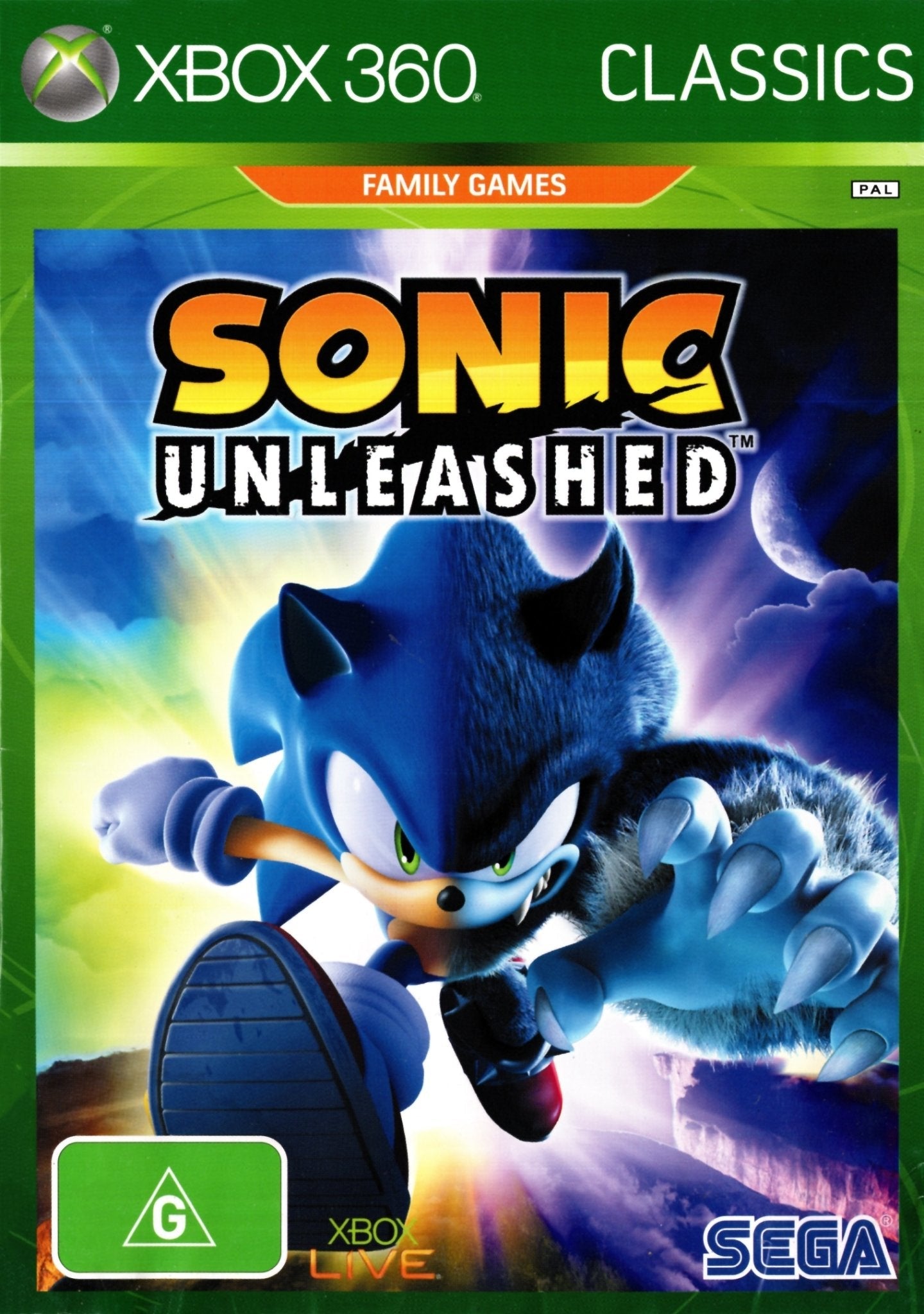 Sonic Unleashed Xbox 360 Game PAL