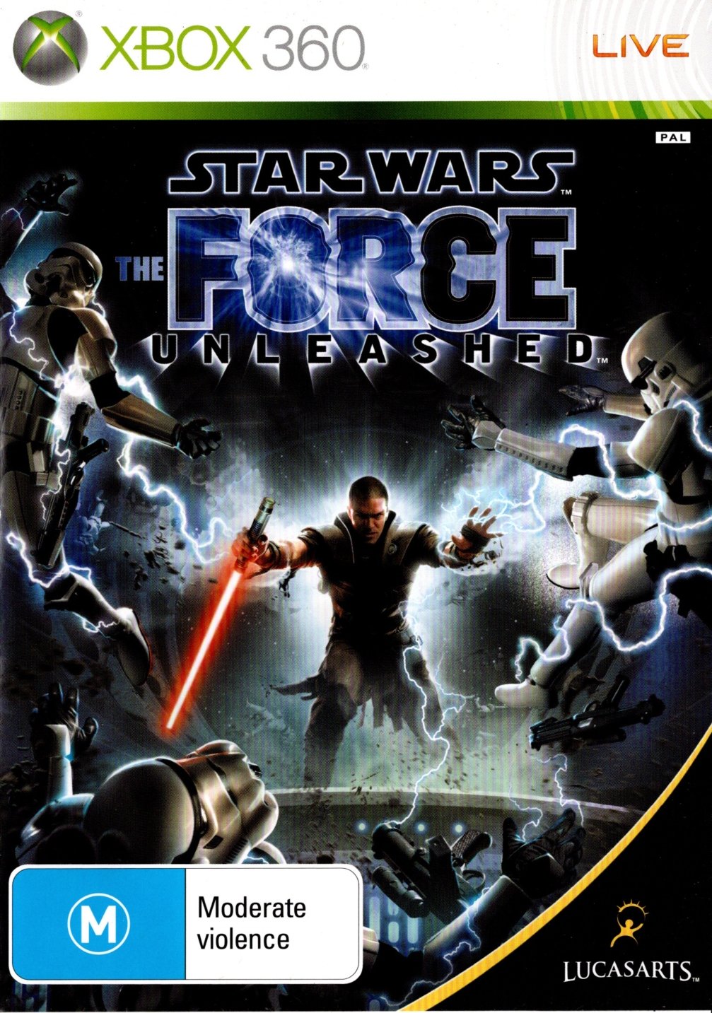 Star Wars: The Force Unleashed Xbox 360 Game PAL