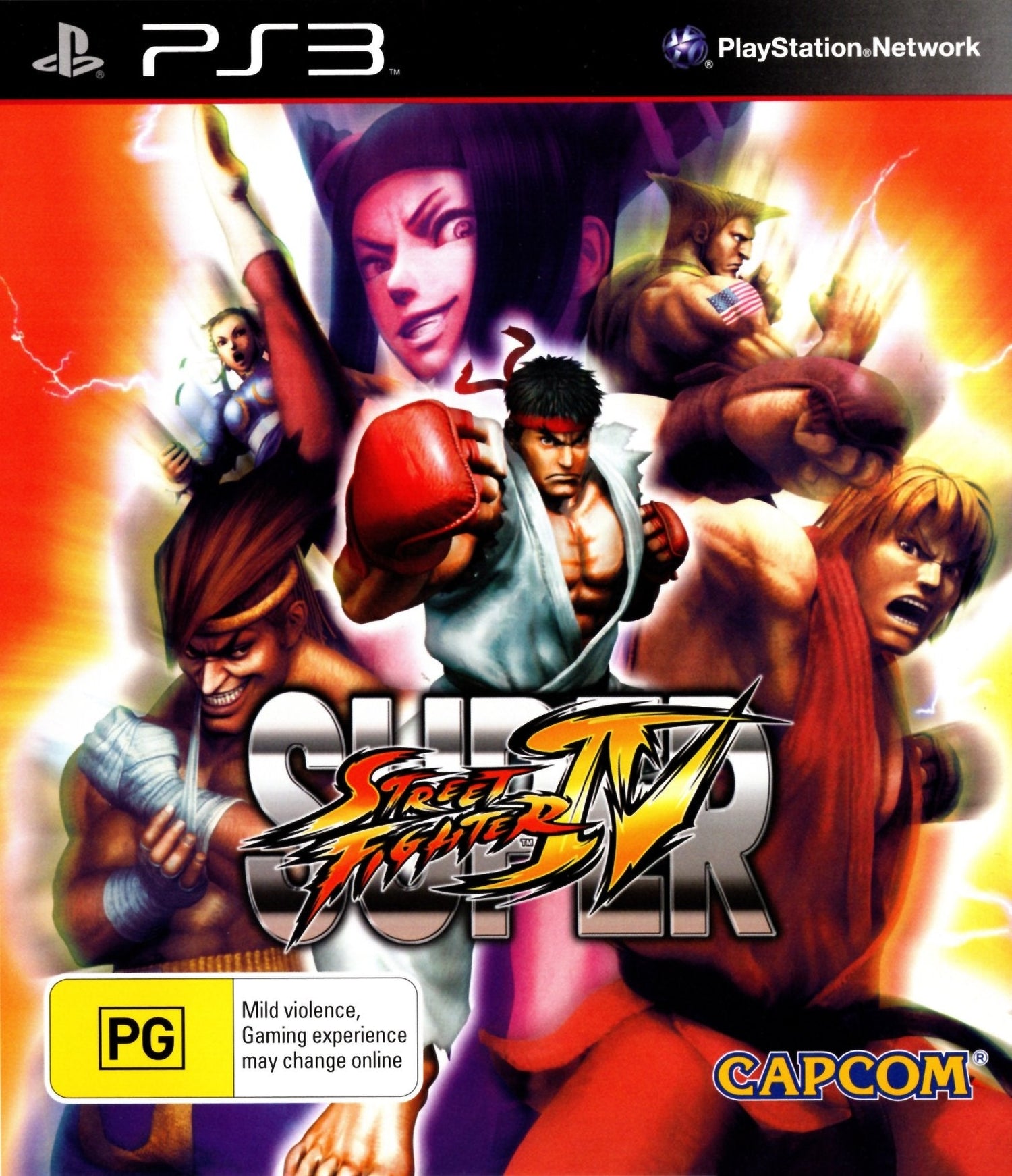 Super Street Fighter IV Playstation 3 PS3 Game PAL