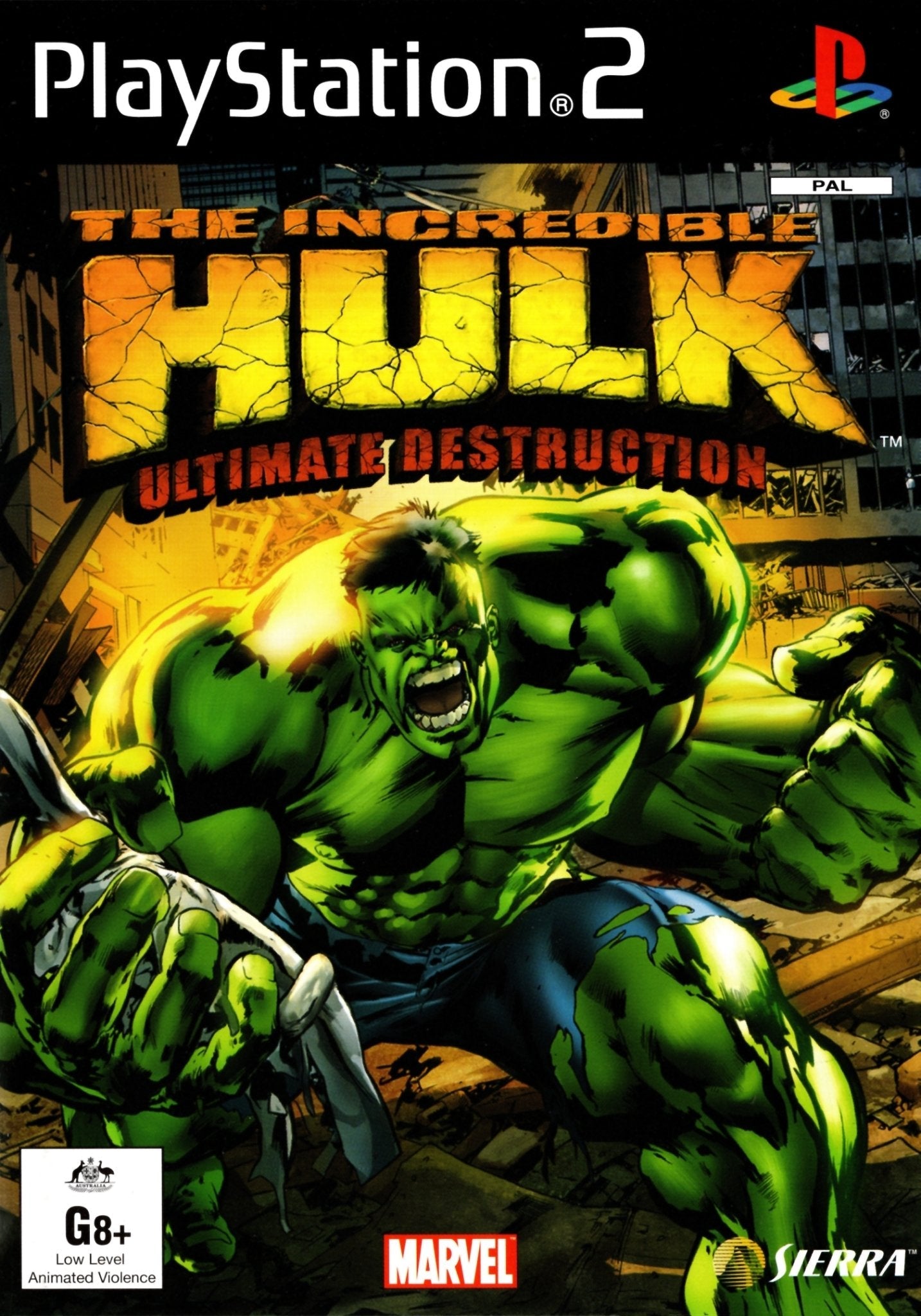 The Incredible Hulk: Ultimate Destruction Playstation 2 PS2 Game PAL