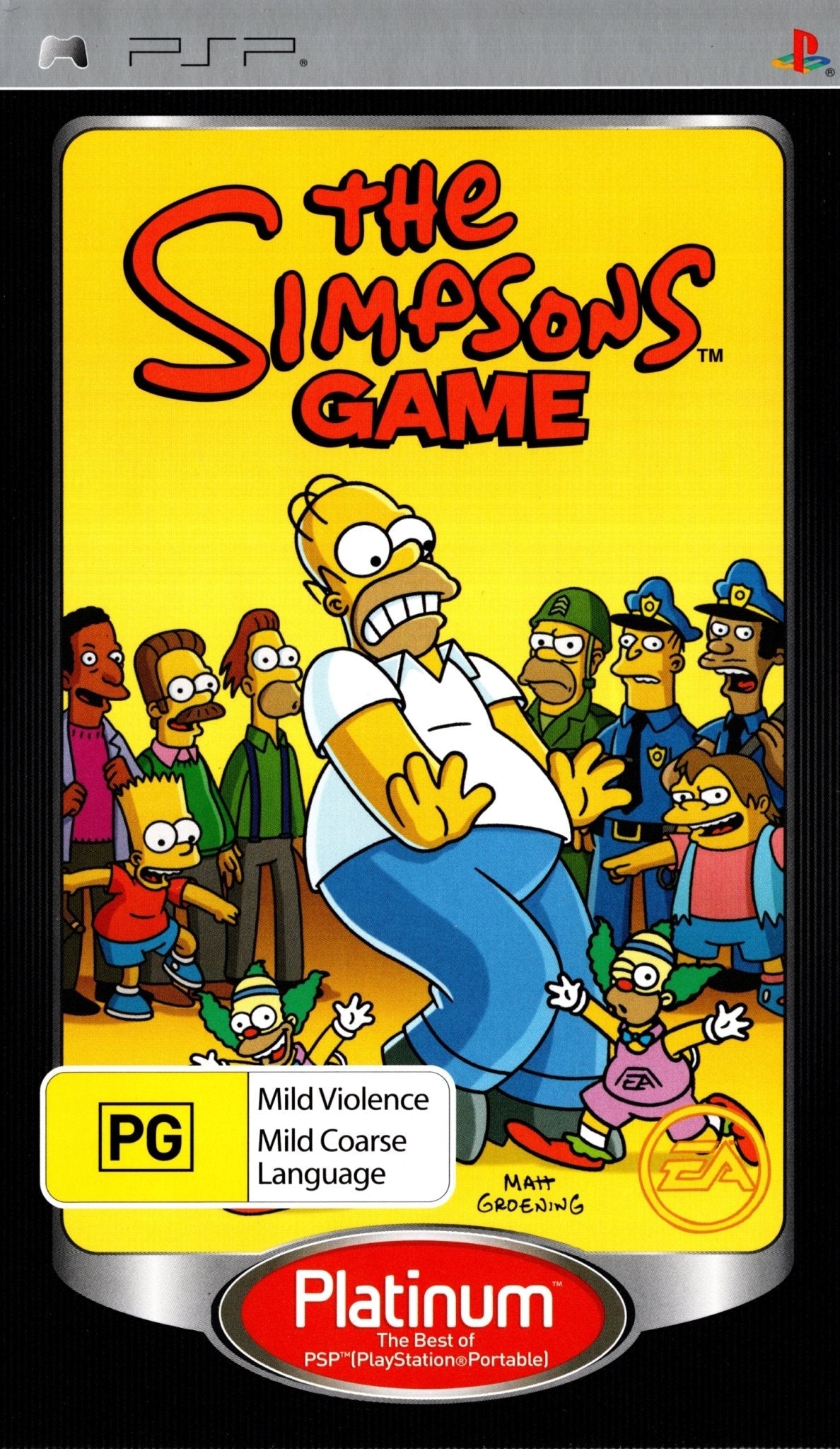 The Simpsons Game Playstation Portable PSP Game PAL