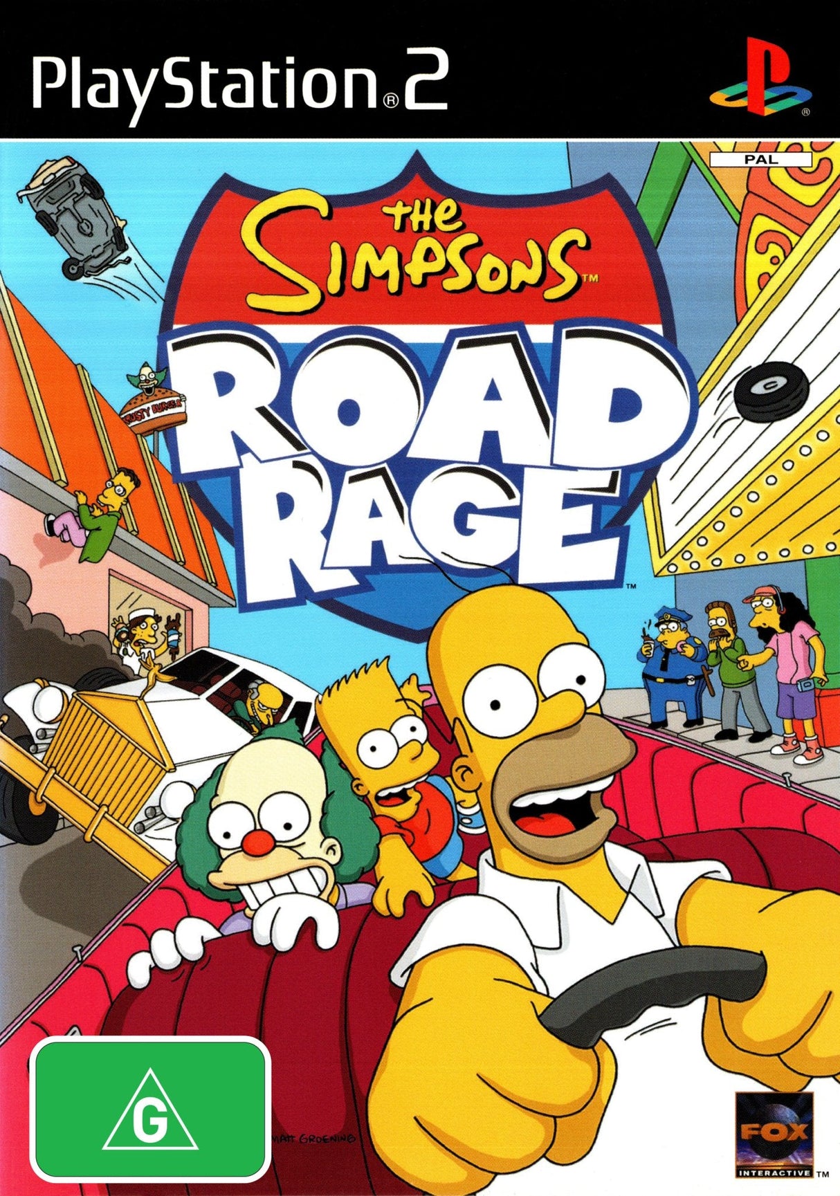 The Simpsons: Road Rage Playstation 2 PS2 Game PAL