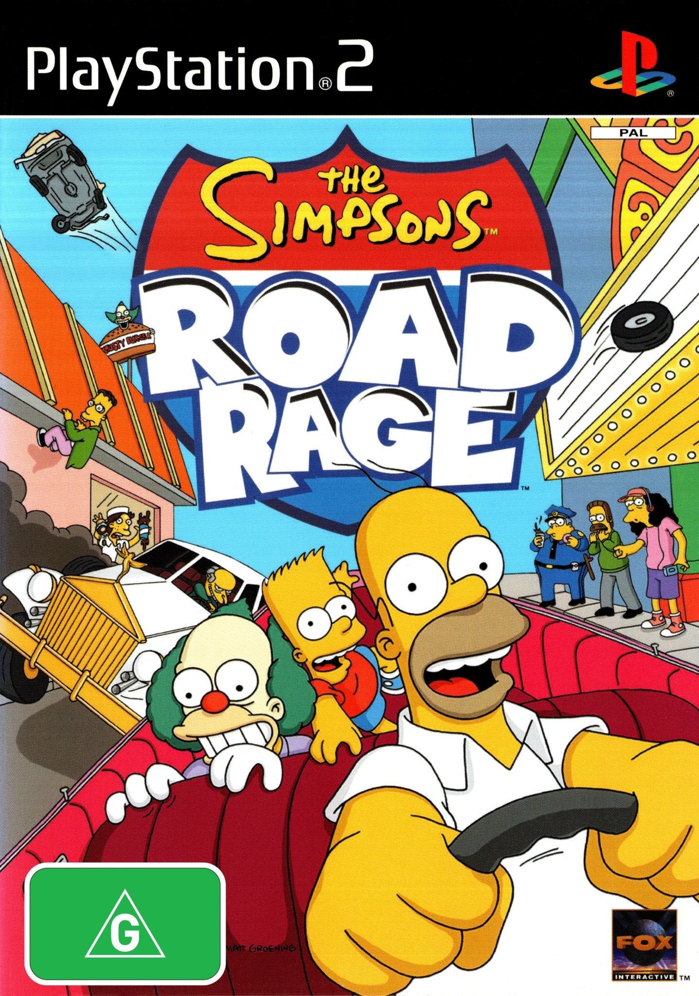 The Simpsons: Road Rage Playstation 2 PS2 Game PAL