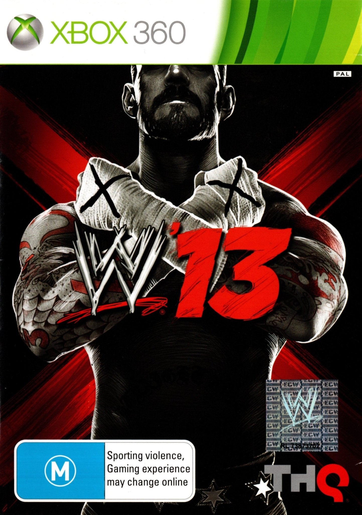 WWE '13 Xbox 360 Game PAL