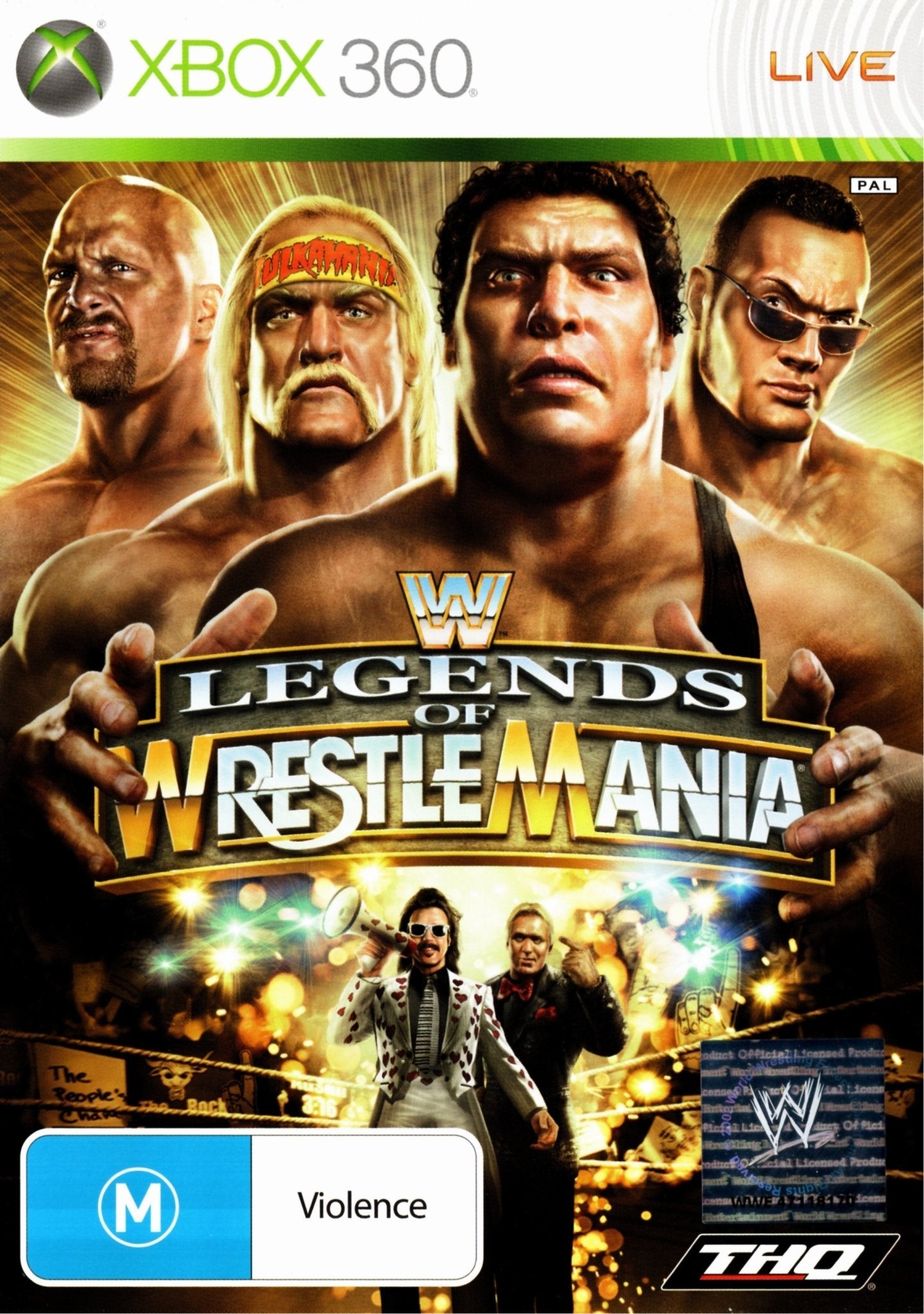 WWE Legends of Wrestlemania Xbox 360 Game PAL