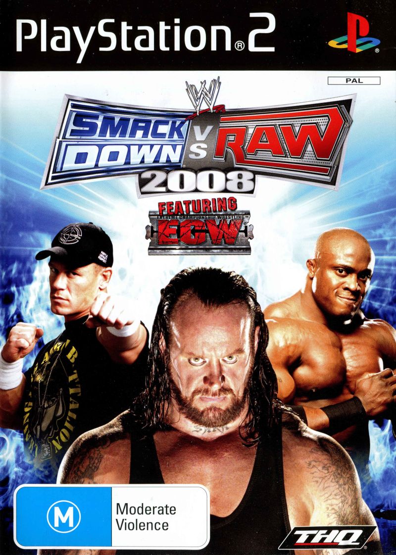 WWE SmackDown vs. Raw 2008 Playstation 2 PS2 Game PAL