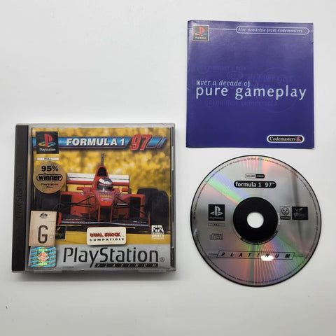 Formula 1 97 PS1 Playstation 1 Game + Manual PAL 25F4