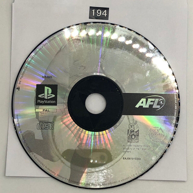 AFL 99 PS1 Playstation 1 Game Disc Only