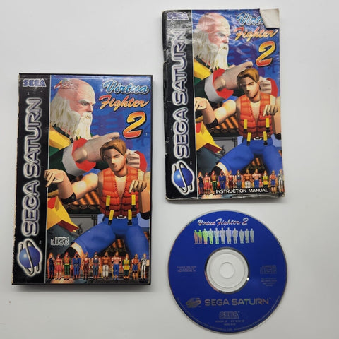 Virtua Fighter 2 II Sega Saturn Game + Manual PAL 25F4