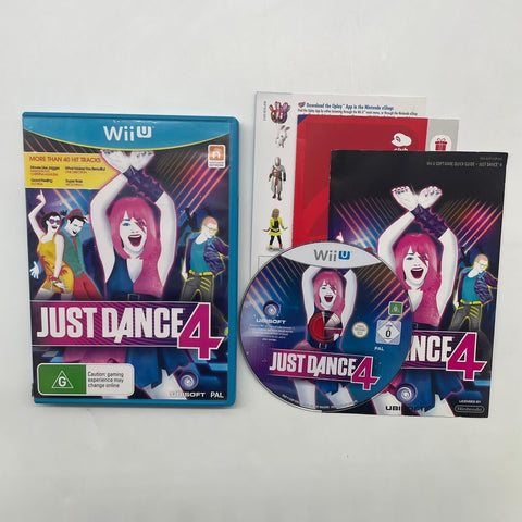 Just Dance 4 Nintendo Wii U Game + Manual PAL 23o3