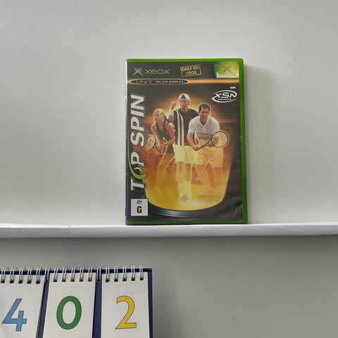 Top Spin Xbox original game  PAL oz402