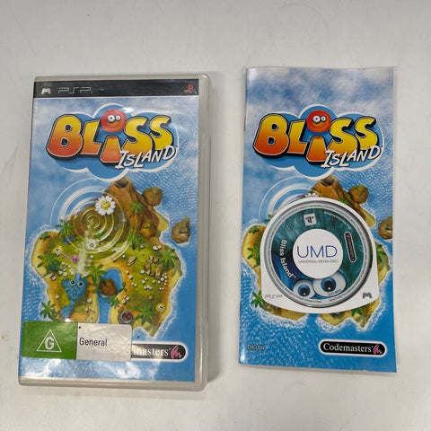 Bliss Island PSP Playstation Portable Game + Manual