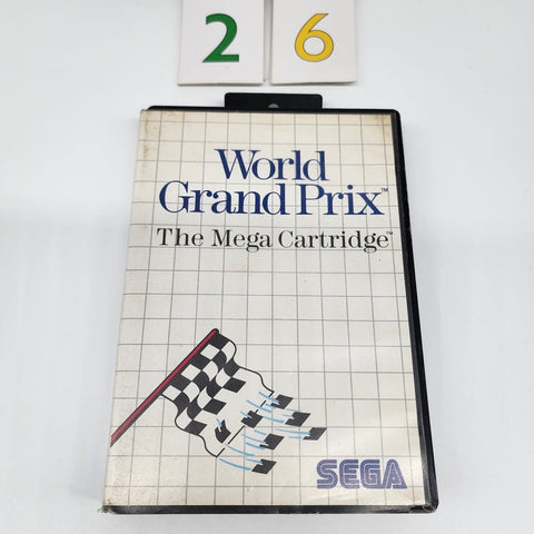 World Grand Prix Sega Master System Game + Manual PAL oz26