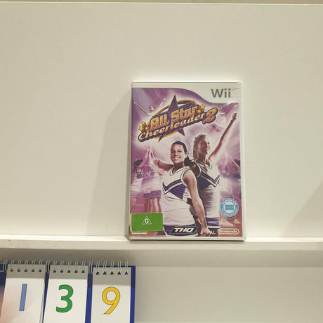 Wii All Star Cheerleader 2 II Nintendo Wii game + manual PAL