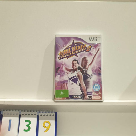 Wii All Star Cheerleader 2 II Nintendo Wii game + manual PAL oz139