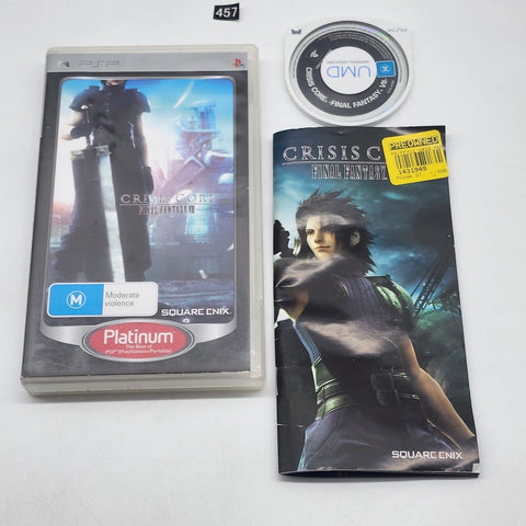 Crisis Core Final Fantasy VII PSP Playstation Portable Game + Manual