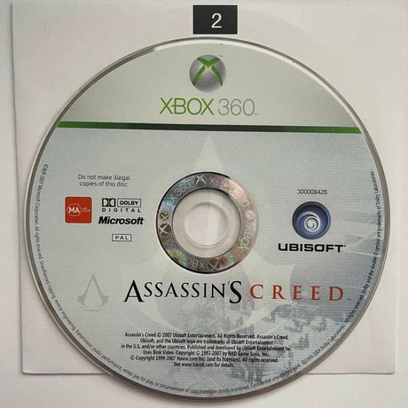 Assassin's Creed Xbox 360 Game Disc Only - Trippy Trades 