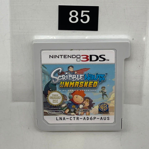 Scribblenauts Unmasked Nintendo 3DS Game Cartridge PAL