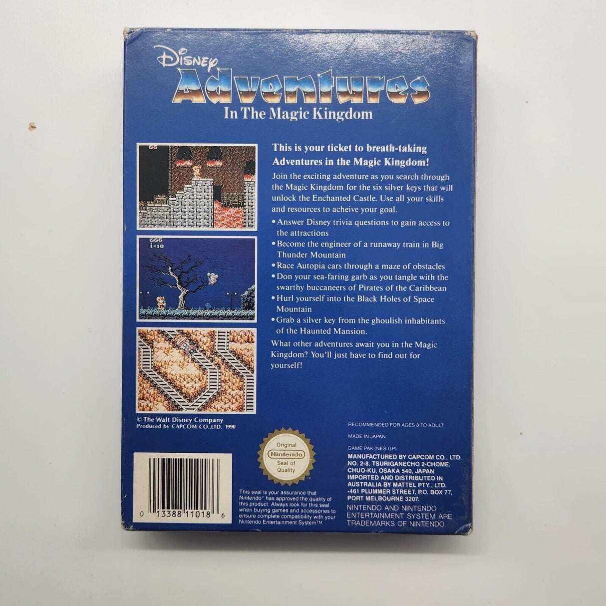 Disney's Adventures Nintendo Entertainment System NES Game Boxed Complete