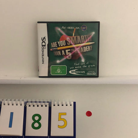 Are you Smarter Than A 5th Grader Nintendo DS Game + Manual