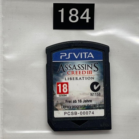 Assassins Creed Liberation III PS Vita Playstation Game Cartridge only