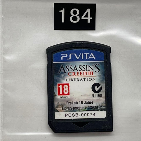 Assassins Creed Liberation III PS Vita Playstation Game Cartridge only