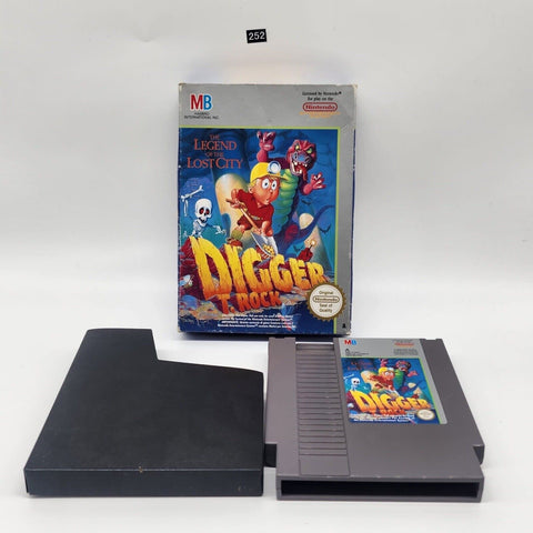 Digger T. Rock Nintendo Entertainment System NES Game Boxed PAL