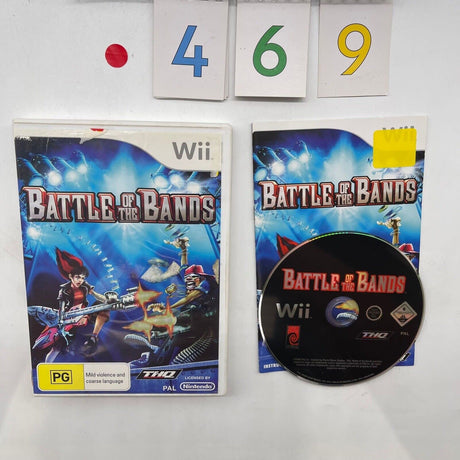 Battle Of The Bands Nintendo Wii game + manual PAL