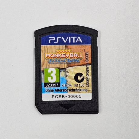 Super Monkey Ball Banana Splitz PS Vita Playstation Game Cartridge Only 25F4