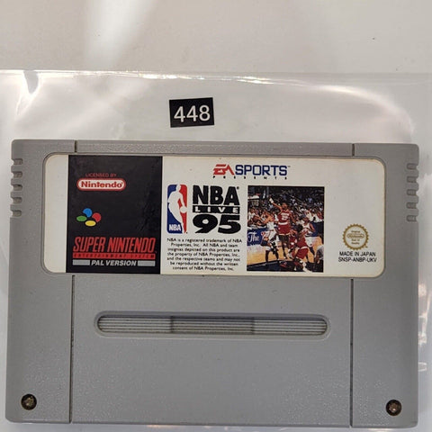 NBA Live 95 Super Nintendo SNES Game Cartridge PAL