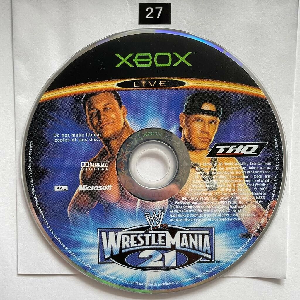 WWE WrestleMania 21 XBOX Original Game Disc only