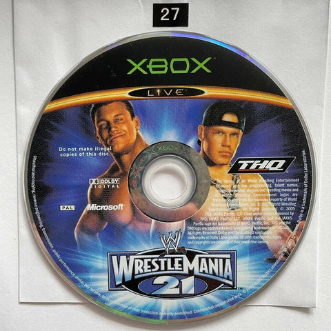 WWE WrestleMania 21 XBOX Original Game Disc only oz27