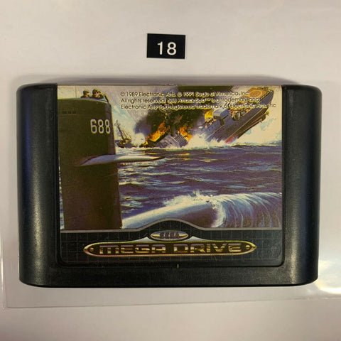 688 Attack Sub Sega Mega Drive Game Cartridge PAL