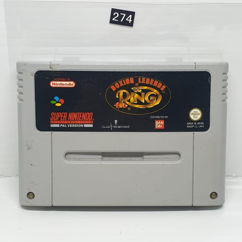 Boxing Legends of the Ring Super Nintendo SNES game Cartridge PAL