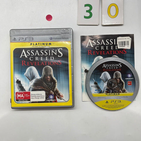 Assassins Creed Revelations PS3 Playstation 3 Game + Manual r30