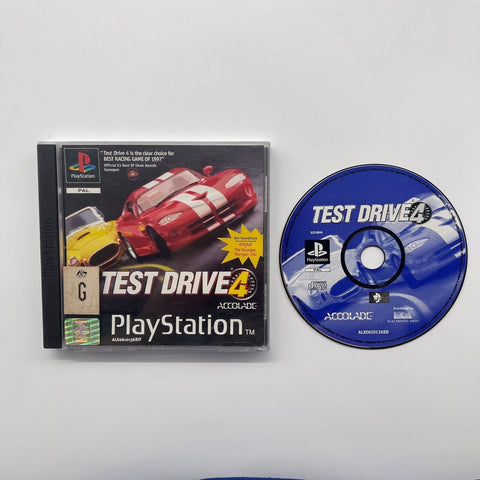 Test Drive 4 PS1 Playstation 1 Game PAL 25F4