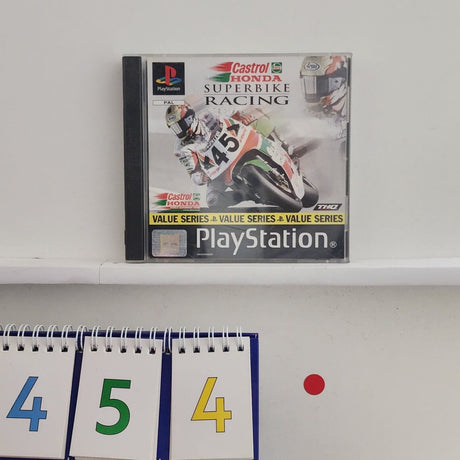 Castrol Honda Super Bike PS1 Playstation 1 Game + Manual PAL