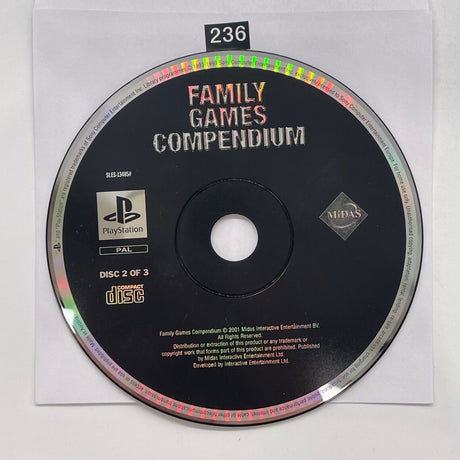 Family Games Compendium PS1 Playstation 1 Game Disc Only