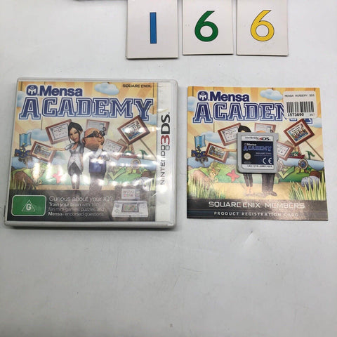 Mensa Academy Nintendo 3DS Game + Manual PAL