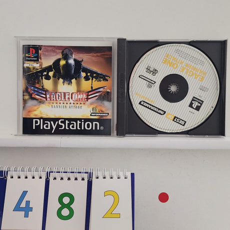 Eagle One Harrier Attack PS1 Playstation 1 Game + Manual PAL