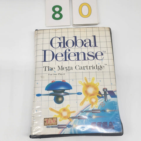 Global Defense Sega Master System Game PAL oz80
