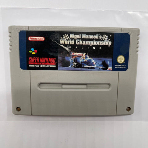 Nigel Mansell's World Championship Super Nintendo SNES Game Cartridge PAL