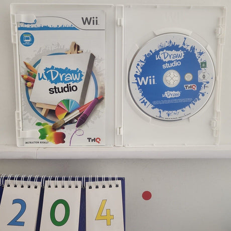 U Draw Studio Nintendo Wii Game + Manual PAL